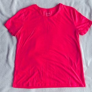 LL Bean hot pink cotton tee 2XL